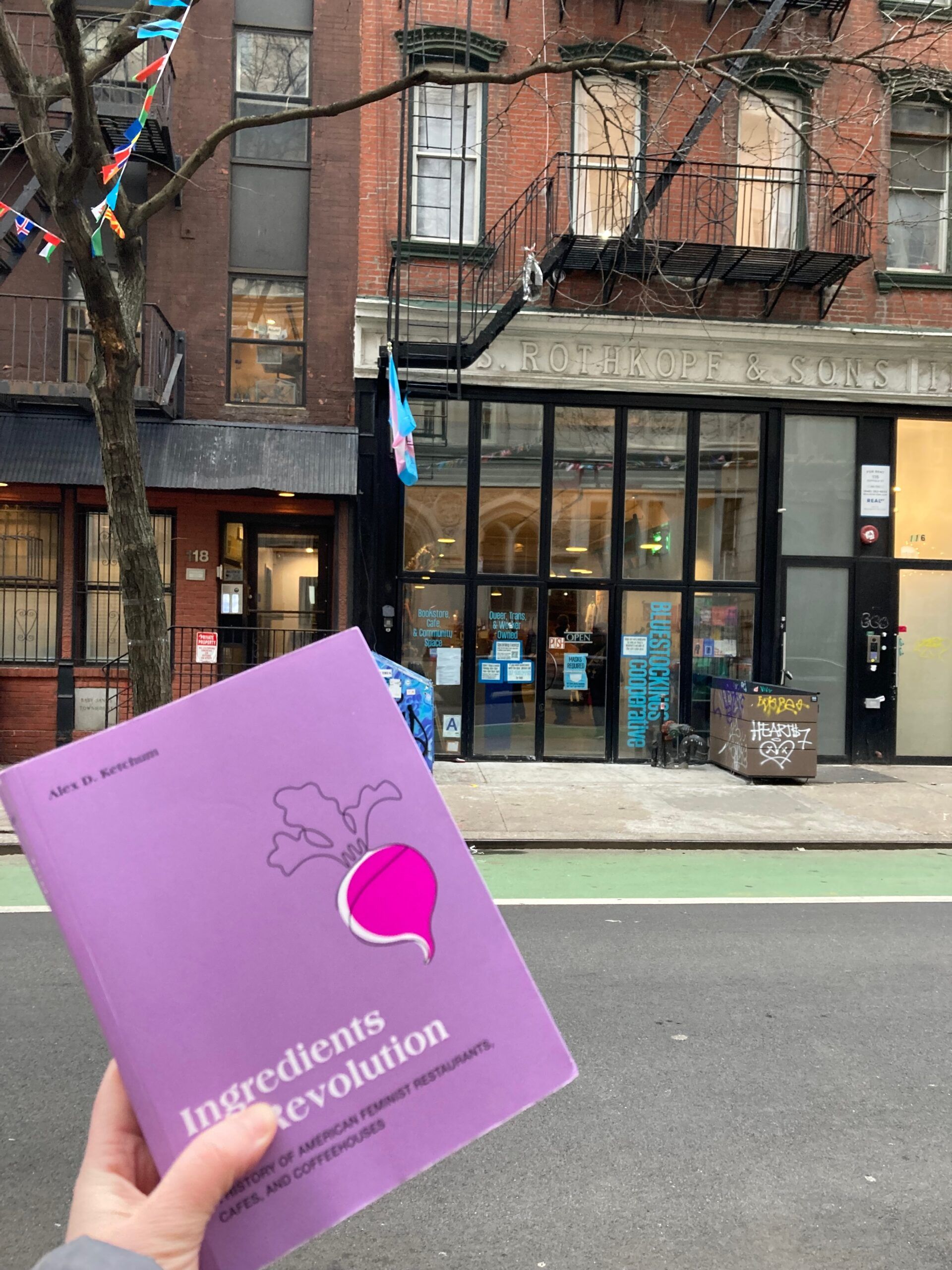 feminist restaurants Bluestockings Cooperative in New York Citys Lower East Side. Credit: Alex Ketchum
