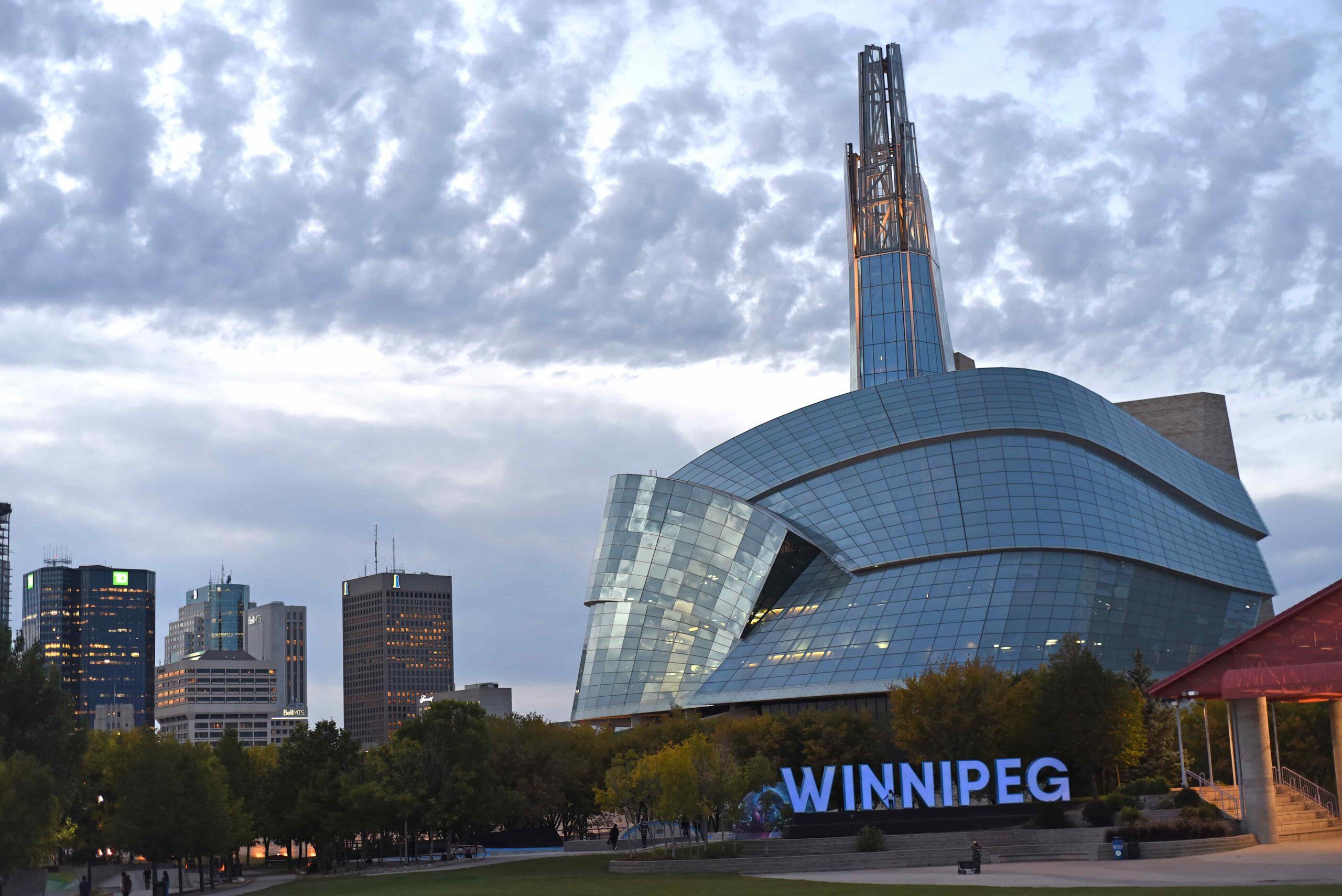 The Canadian Museum for Human Rights in Winnipeg.
