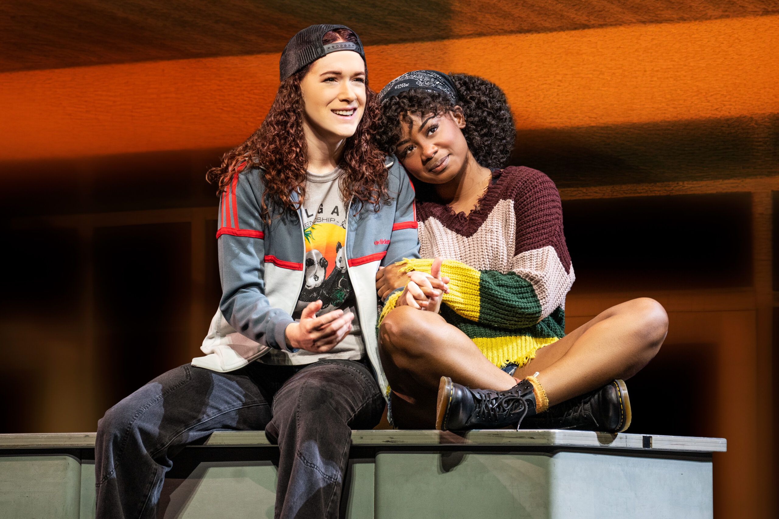 Jade McLeod and Lauren Chanel in the North American Tour of JAGGED LITTLE PILL - photo by Matthew Murphy, Evan Zimmerman for MurphyMade, 2022 (1)