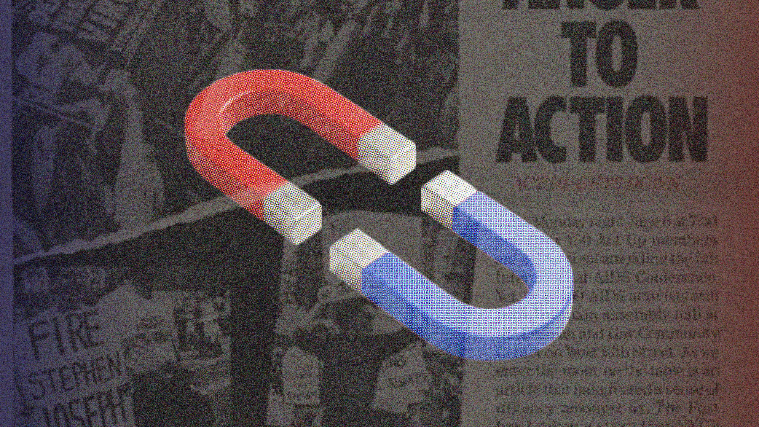 A mixed media collage for a story about the meaning of U=U