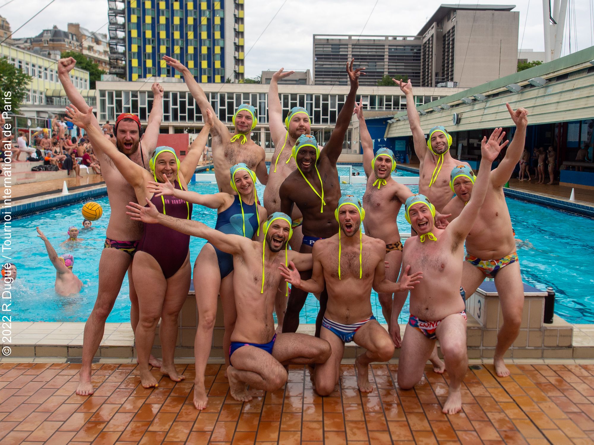 Happy water polo players at last year's TIP. Credit: Le Tournoi International de Paris